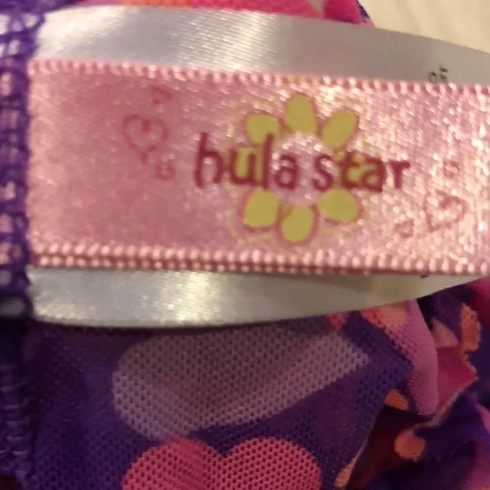 Hula Star Girls Mesh Floral Purple & Pink Cover-up